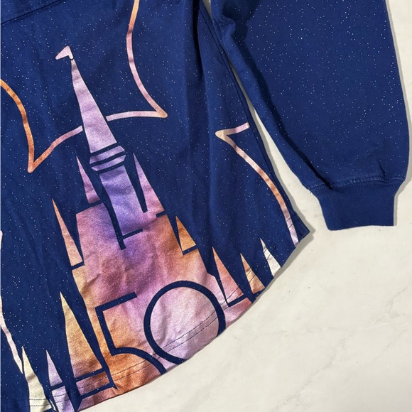 Disney World Size Small Blue 50th Anniversary Celebration Spirit Jersey Travel - Picture 7 of 7